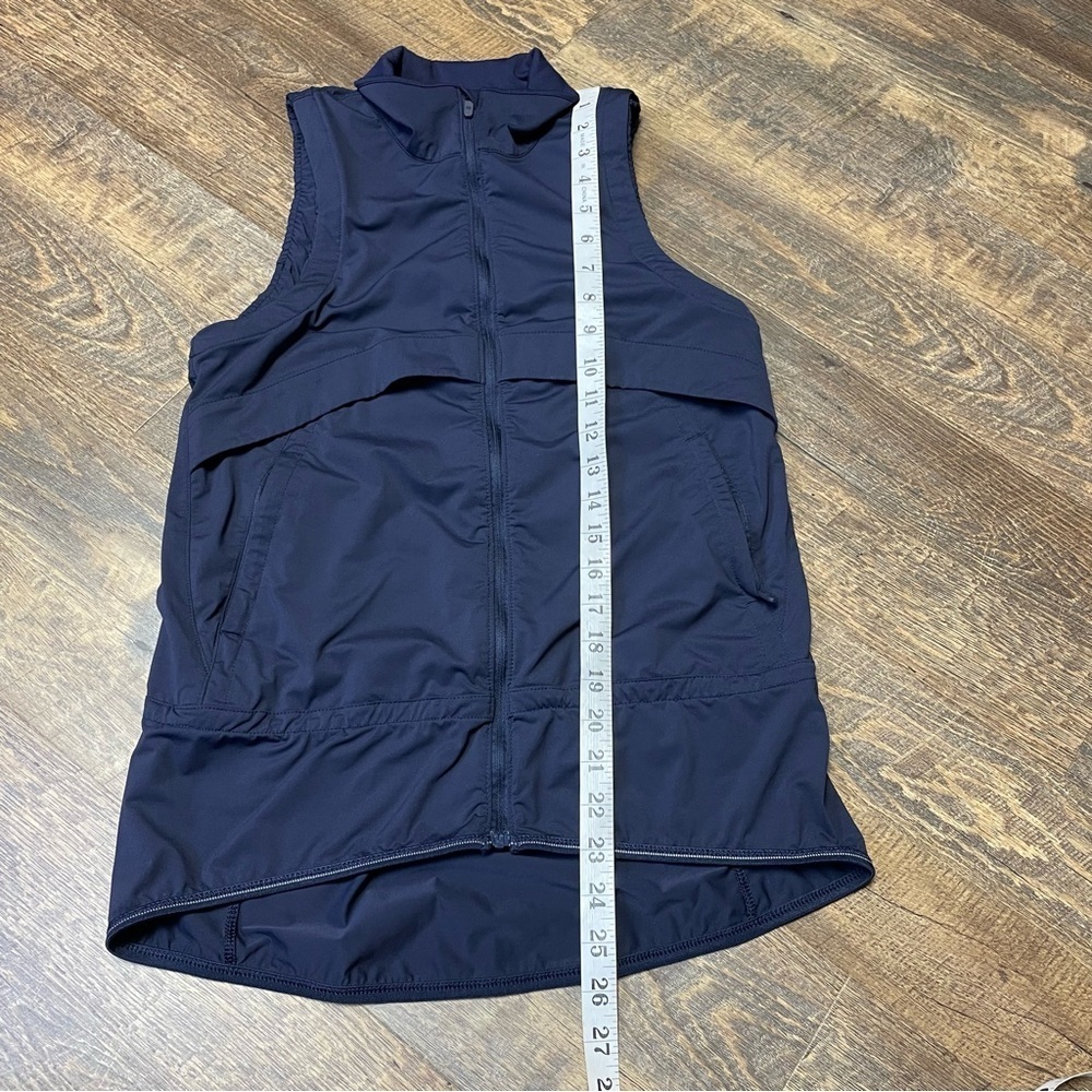 Lululemon Kicking Asphalt Vest Navy Blue Full-Zip Lightweight Womens Size 4 - Picture 4 of 13